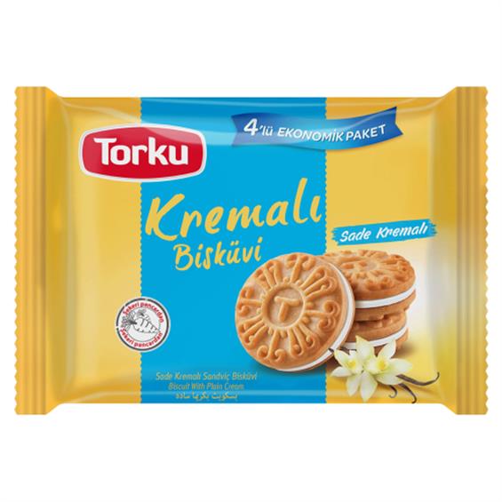 Torku Bisküvi Sade Kremalı 61 gr 4'lü