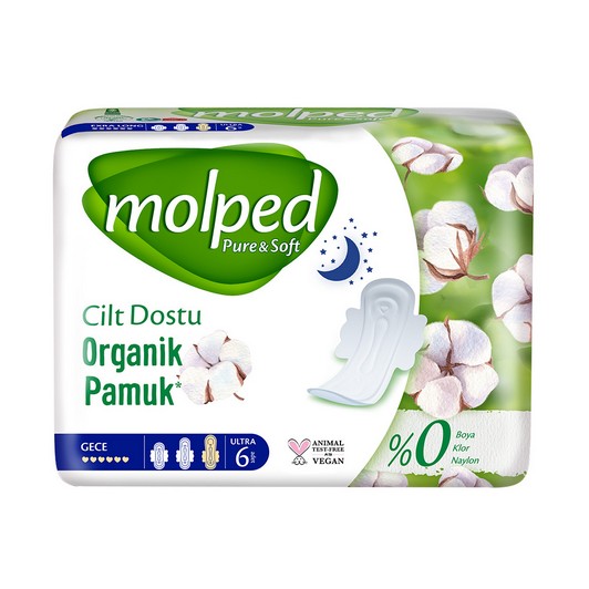 Molped Pure&Soft Tekli Gece 6'lı