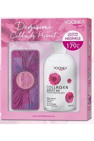 Voonka Collagen Beauty Plus 7 Saşe + H2O Micellar Water 500 ml Hediye