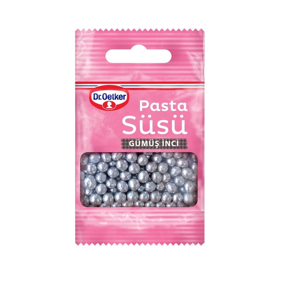 Dr.Oetker Pasta Süsü Gümüş İnci 10 Gr