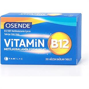 Osende Vitamin B12 30 Ağızda Dağılan Tablet