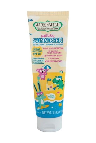 Jack and Jill Natural Sunscreen SPF30 Cream 100 gr ( Çocuklar İçin Güneş Koruyucu Krem )