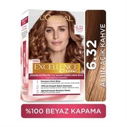 Loreal Paris Excellence Creme Saç Boyası 6.32 Altın Açık Kahve