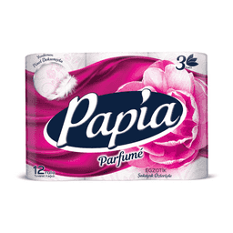 Papia Egzotik 3 Katlı Tuvalet Kağıdı 12'li