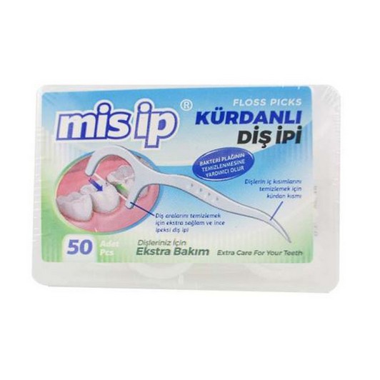 Mis İp Mis Ip Kürdanlı Diş Ipi 50 Adet