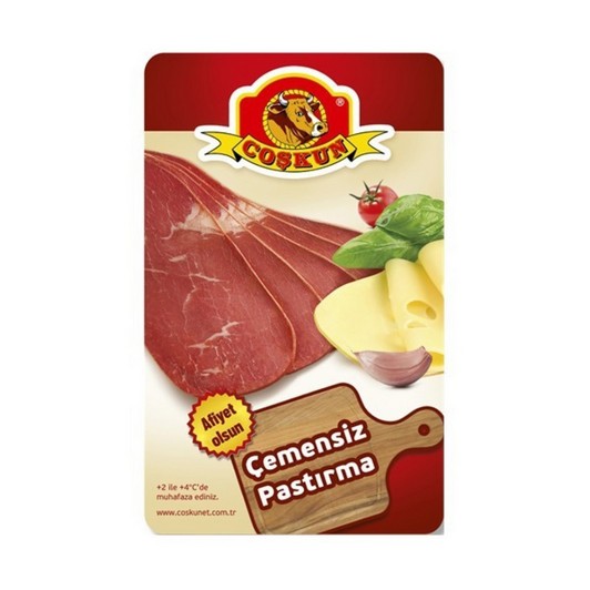 Coşkun Çemensiz Dilimli Pastırma 80 gr 