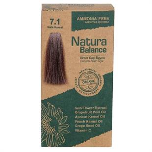 Natura Balance Organik Krem Saç Boyası 60 ml - 7.1 Küllü Kumral