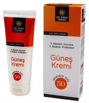 Dr. Rena Dermo 50 Faktör Aloevera Özlü Güneş Kremi 100 ml