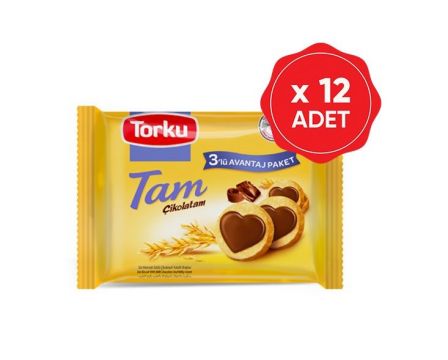Torku Tam Çikolatam Bisküvi 249 Gr x 12 Adet