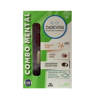 Zade Vital Combo Mental 60 Yumuşak Kapsül