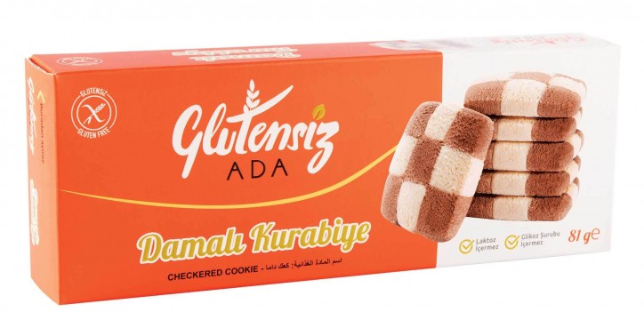 Glutensiz Ada Damalı Kurabiye 81 gr
