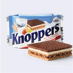 Knoppers Sütlü ve Nuga Kremalı Gofret 25 Gr