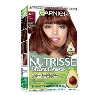 Garnier Nutrisse Yoğun Besleyici Kalıcı Krem Saç Boyası - Kızıl Kestane 4,5