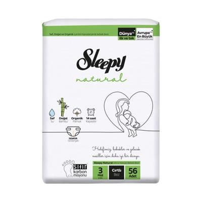 Sleepy Bebek Bezi 2li Jumbo 3 No Midi 56lı