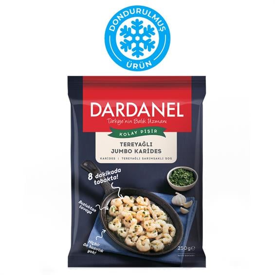 Dardanel Kolay Pişir Tereyağlı Jumbo Karides 250 gr