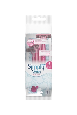 Gillette Venus Simply 3 Bıçak Basic 4'lü