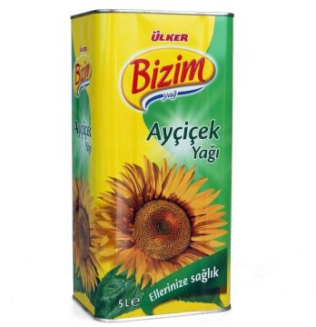 Bizim Ayçiçek Yağı Teneke 5 Lt Tnk