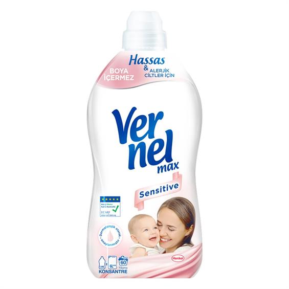 Vernel Max Yumuşatıcı Sensitive 1440 ml  