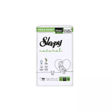 Sleepy Natural Mega Paket 6 Beden Bebek Bezi 88 Adet