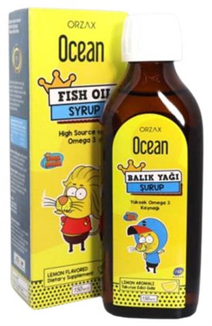 Ocean Kral Şakir Limonlu Balık Yağı Şurubu 150 ml