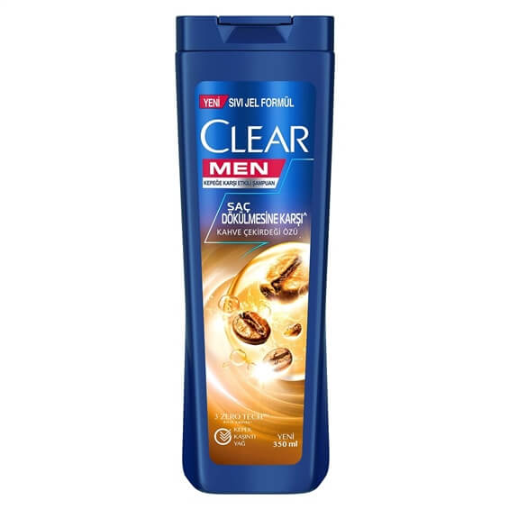 Clear Men Şampuan Saç Dökülmesine Karşı Kahve Çekirdeği Özü 350 ml