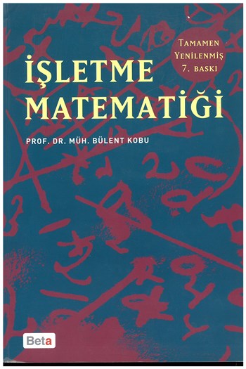 İşletme Matematiği Bülent Kobu