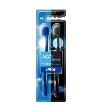 Difaş Diş Fırçası Day&Night 1+1