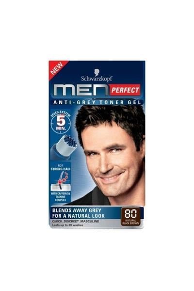 SCHWARZKOPF MEN PERFECT Schwarzkopf Men Beyaz Renk Kırıcı Saç Boyası 80 Siyah Kahve