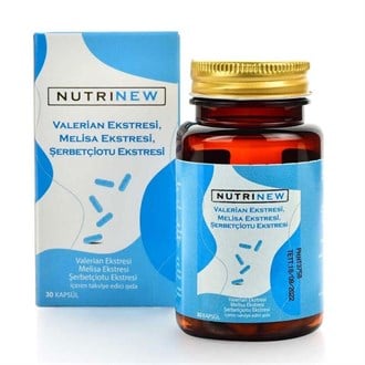 Nutrinew Valerian-Melisa-Şerbetçiotu Ekstresi İçeren Takviye Edici Gıda 30 Kapsül