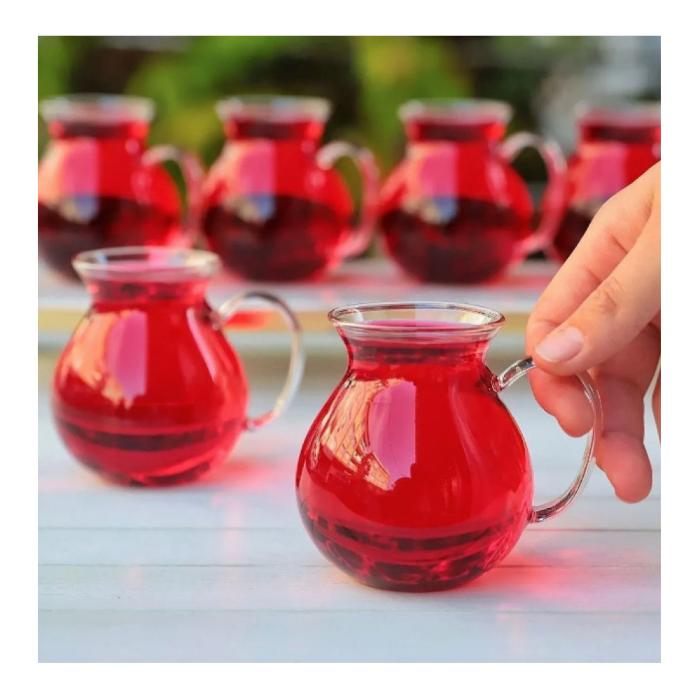 ALKA KULPLU TOMBIK CAM BARDAK 6LI