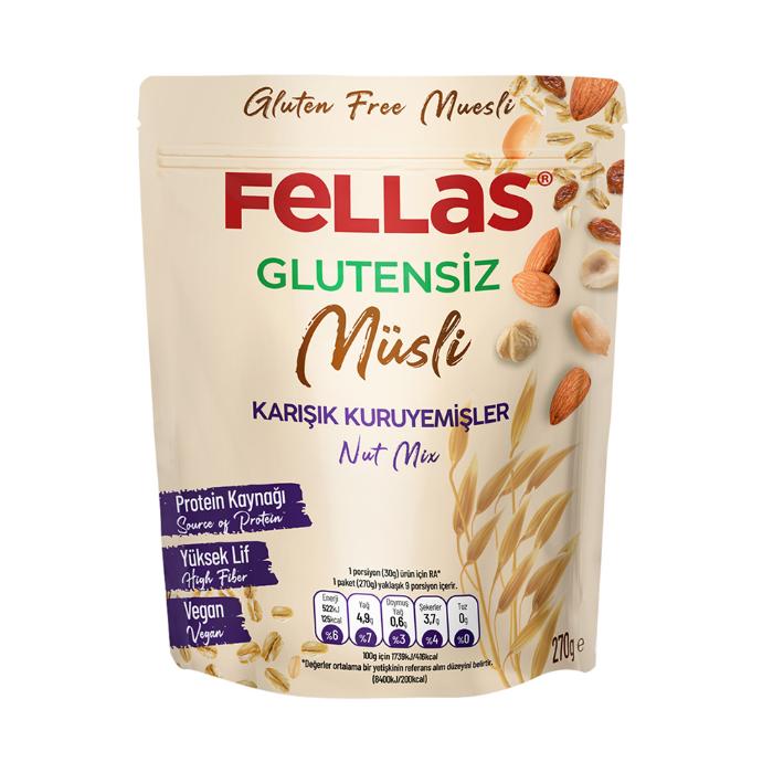 FELLAS GLUTENSİZ MÜSLİ 270GR KARIŞIK 