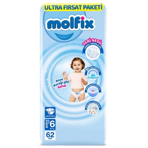 Molfix Ultra Fırsat Paketi Large 62'li