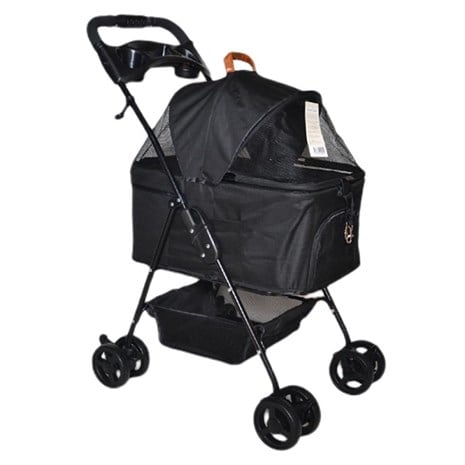 Zampa Verstappen Kedi ve Köpek Arabası 45x64x96 cm Siyah