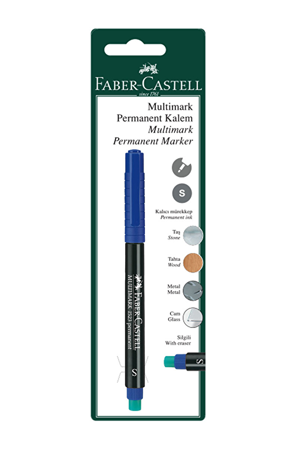 Faber Castell Multimark Permanent Mavi Kalem
