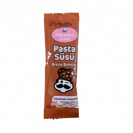 Pakmaya Pasta Süsü Bronz Boncuk 15 gr
