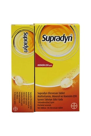Supradyn Kofre - Koenzim Q10 30 Efervesan Tablet + 15 Efervesan Tablet