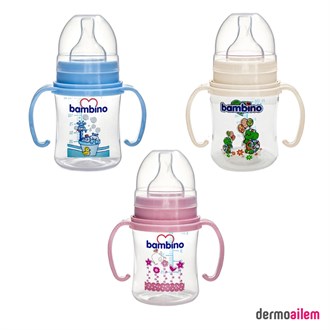 Bambino Geniş Ağızlı Kulplu Biberon 150 ml