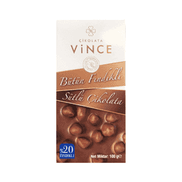 Vince Bütün Fındıklı Çikolata 100 G