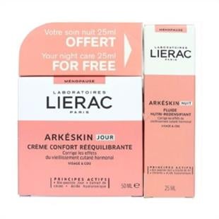 Lierac Paris Arkéskin Konfor Dengeleyici Gündüz Kremi 50 ml + Besleyici Yeniden Yoğunlaştırıcı Gece Sıvısı 25 ml