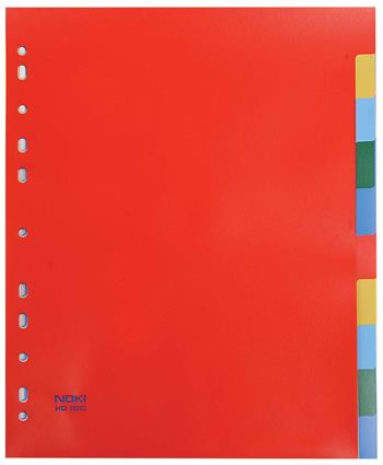 Noki Ayraç İndex 2X5 Renk PP 59002 HD