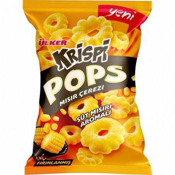 Ülker Krispi Pops Süt Mısırı Aromalı Mısır Çerezi 40 Gr