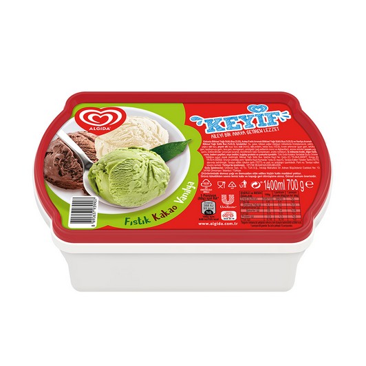 Algida Antep Fıstıklı - Kakao - Vanilyalı 1400 ml