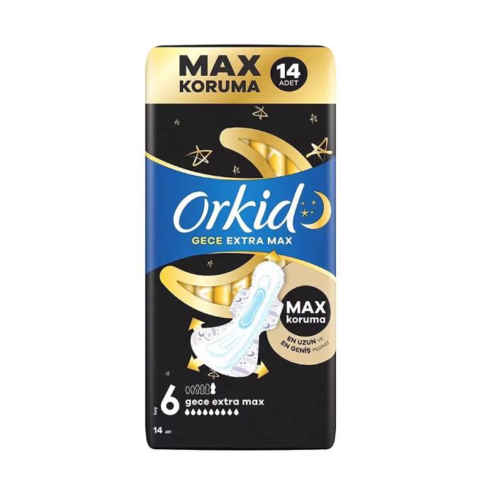 Orkid Ultra Ekstra Dörtlü Pk Gece Ext Max 14 lü