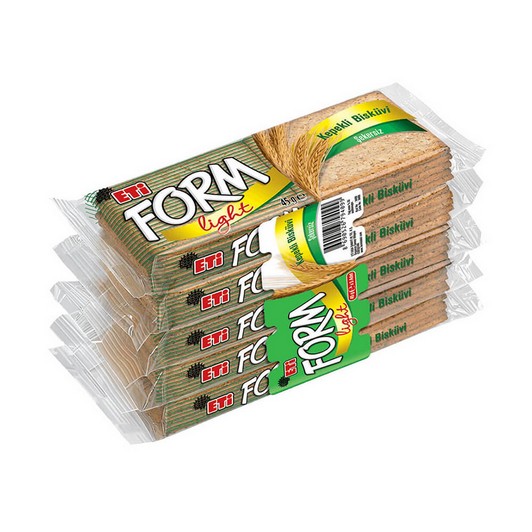 Eti Form 5li Kepekli Bisküvi (5x45 Gr)