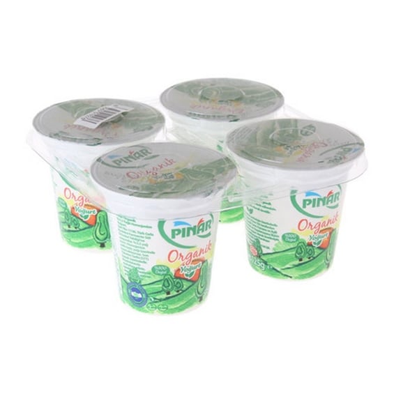 Pınar Organik Yoğurt 125 gr 4'lü