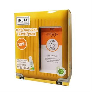 Incia Güneş Seti Çocuk SPF50+ 100 ml + Koruyucu Sprey Hediyeli