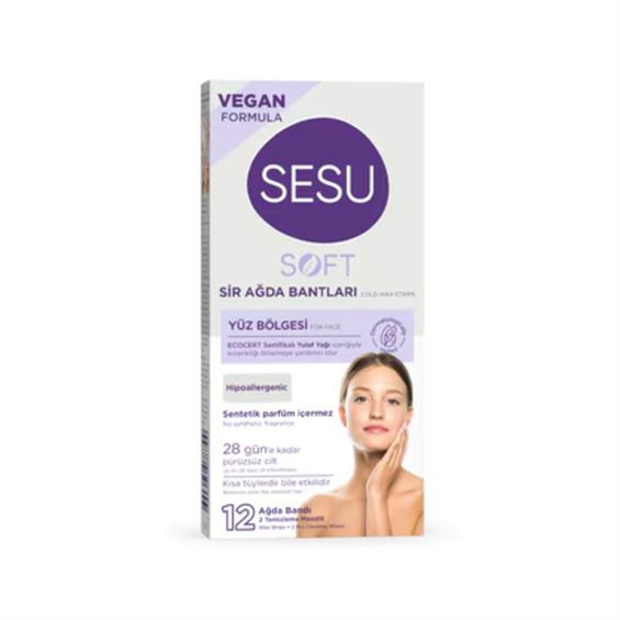 Sesu Ağda Bandı Yüz Soft 12'li