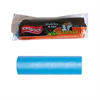 KESPACK MAVİ BÜYÜK ÇÖP POŞETİ 65*80 CM