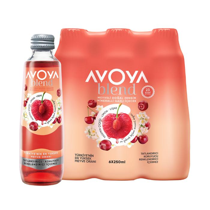 Avoya Maden Suyu Vişne & Limon Meyveli 6X250 ml
