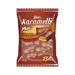 Xroll Çikolatalı Karamelli Mini Bar Poşet 250 G